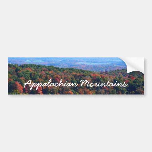 Appalachische bergen in Herfst Bumpersticker (Voorkant)
