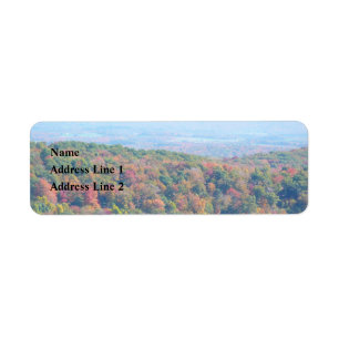 Appalachische bergen in Herfst Etiket