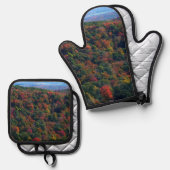 Appalachische bergen in Herfst Ovenwant & Pannenlap Set (Voorkant / Achterkant)