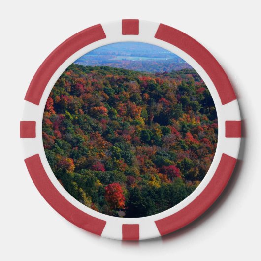 Appalachische bergen in Herfst Poker Chips (Voorkant)
