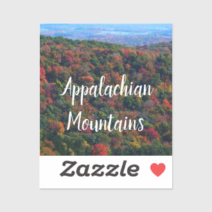 Appalachische bergen in Herfst Sticker
