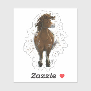 Appaloosa Gepiliseerd Pony Sticker
