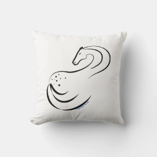 Appaloosa gestileerd kunstwerk op een hoofdkussen kussen