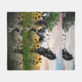 Appaloosa Horse Fleece Blanket (Voorkant (Horizontaal))