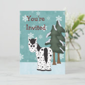 Appaloosa Horse hiver Anniversaire Invitation (Debout devant)