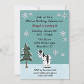 Appaloosa Horse hiver Anniversaire Invitation (Dos)