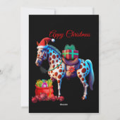 Appaloosa Kerst Feestdagenkaart (Achterkant)