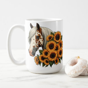 Appaloosa Paard met Zonnebloemen Koffiemok