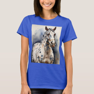 Appaloosa Paard Waterverf Luipaard T-shirt