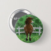 Appaloosa Pony Ronde Button 5,7 Cm (Voorkant /achterkant)