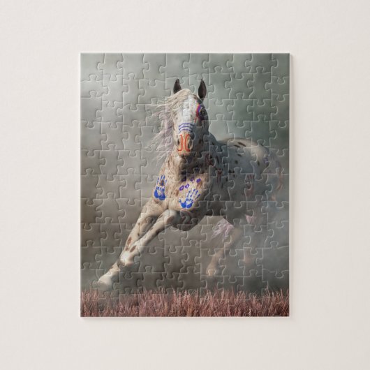 Appaloosa Warrior Horse Legpuzzel (Verticaal)
