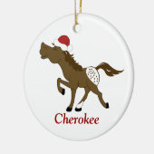 APPALOSA-paard in Santa Hat Custom Ornament (Links)