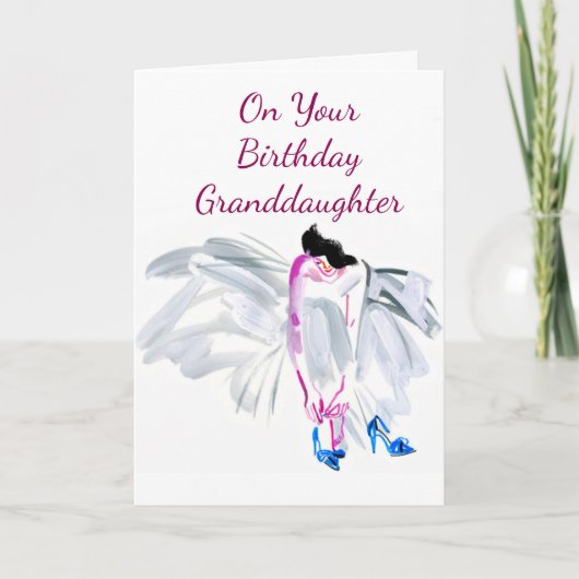 APPARAAT **BIRHTDAG GRANDDAUGHTER** KAART (Voorkant)