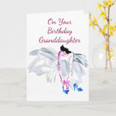 APPARAAT **BIRHTDAG GRANDDAUGHTER** KAART (Gele Bloem)