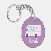 APPARAAT CAMPER RV Motorhome Camper CUSTOM Sleutelhanger (Voorkant Links)