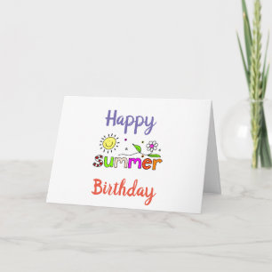 APPARAAT ****SUMMER**** BIRTHDAY VOOR U! KAART