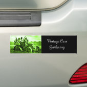 APPARATEN EN GERONIMO DIE EEN MOTORAUTO BESTUDEREN BUMPERSTICKER (Op auto)