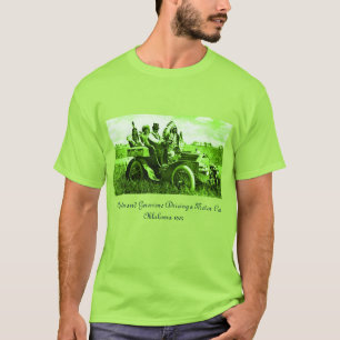 APPARATEN EN GERONIMO DIE EEN MOTORAUTO BESTUDEREN T-SHIRT