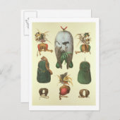 Apparatuur voor Falconry, van 'Traite de Fauconner Briefkaart (Voorkant / Achterkant)