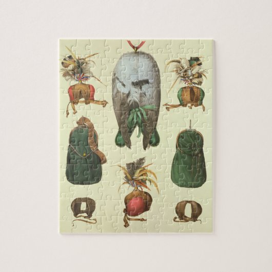 Apparatuur voor Falconry, van 'Traite de Fauconner Legpuzzel (Verticaal)