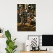 apparatuur voor het repareren van radiotechnici poster (Thuiskantoor)