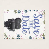 Appareil Photo de Film de Mariage Save The Date (Dos)