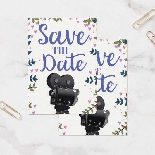 Appareil Photo de Film de Mariage Save The Date (Bureau)