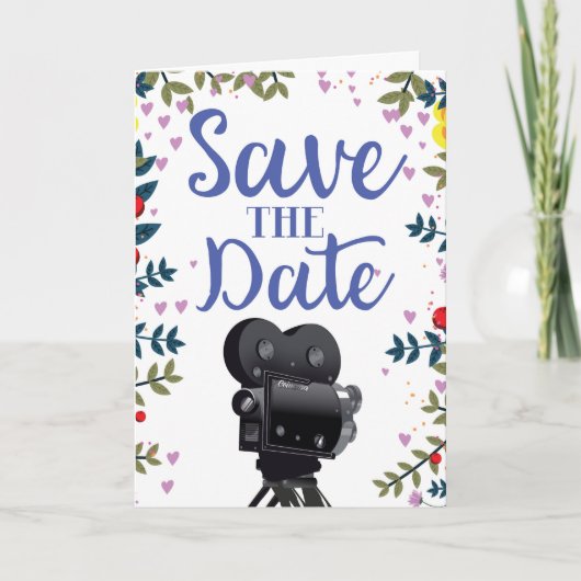 Appareil Photo de Film de Mariage Save The Date (Devant)