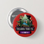 ~Apparel Button door ~Tuscarora Tribe of NC ~ (Voorkant /achterkant)