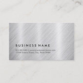 Apparel Designer - geborsteld metalen monogram Visitekaartje (Achterkant)