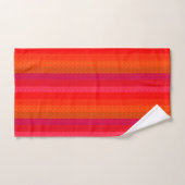 Apparence de rayures aux nuances de rouge (Serviette à main)