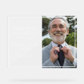 Apparence givré Minimaliste Photo En souvenir aimé (Recto)