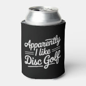 Apparently I Like Disc Golf Funny Golfing Lover Blikjeskoeler (Blikje Voorkant)