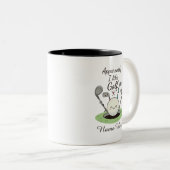Apparently I Like Golf personalized Name  Tweekleurige Koffiemok (Voorkant rechts)
