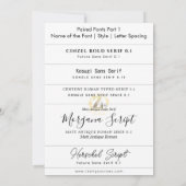 Appariements de polices pour les invitations parti (Dos)