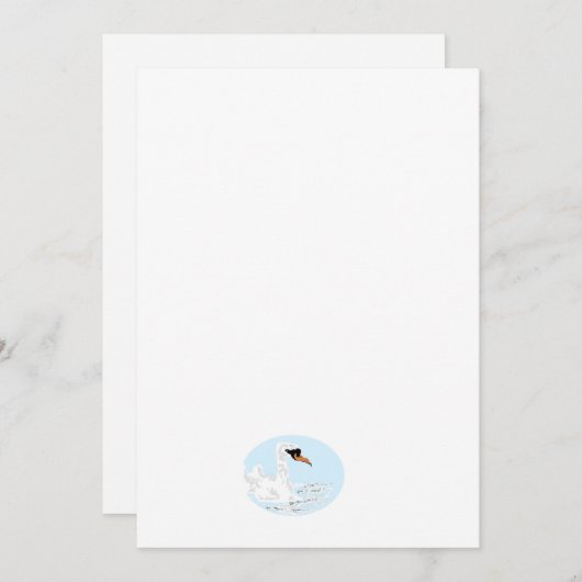 Appartement Enregistrer La Carte Date : Beau Cygne (Devant / Derrière)