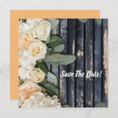 Appartement Enregistrer La Carte Date Rustique (Devant / Derrière)