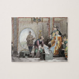 appartement in een Mandarijns huis, bij Nanking, v Legpuzzel