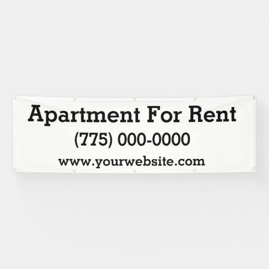 appartement voor huur 8 voet spandoek (Horizontaal)