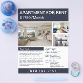 appartement voor huurvlieger flyer (Enkel)