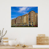 appartementengebouw poster (Keuken)