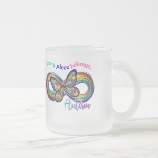 Appartenir à chaque gorgée – Mug Puzzle de l'autis (Droit)