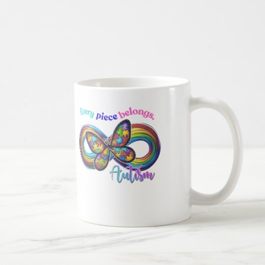 Appartenir à chaque gorgée – Mug Puzzle de l'autis (Droite)