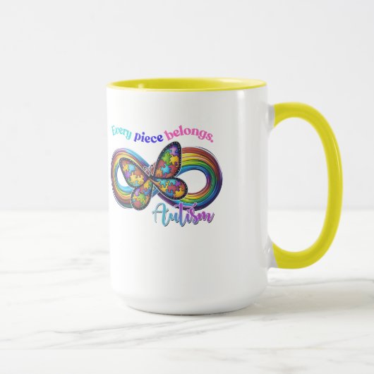 Appartenir à chaque gorgée – Mug Puzzle de l'autis (Droite)