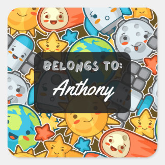 APPARTIENT PERSONNELLEMENT À Kawaii Space Sticker