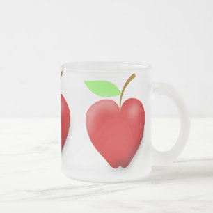 appel-148455 RED HEART FORMULES APPLE VECTOR FRUIT Matglas Koffiemok