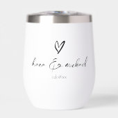 Appel à la calligraphie Cœur Noir B & B ID940 (Avant)