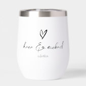 Appel à la calligraphie Cœur Noir B & B ID940 (Arrière)
