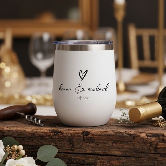 Appel à la calligraphie Cœur Noir B & B ID940