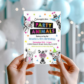 Appel à tous les animaux de fête Invitation d'anni